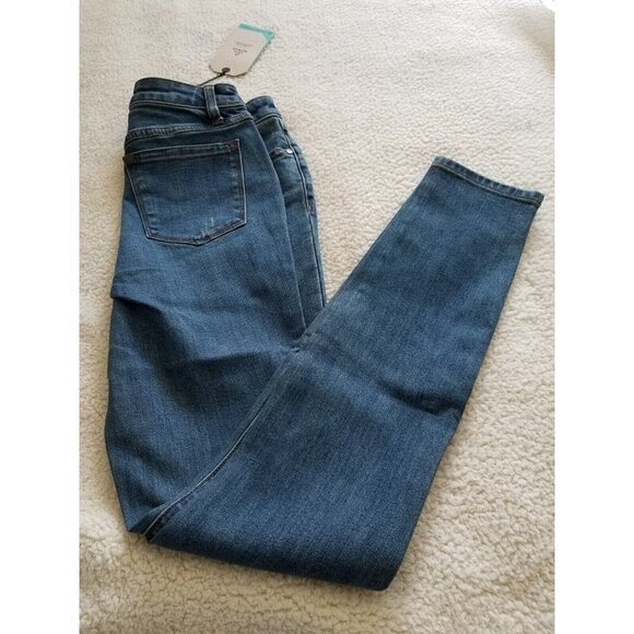 PRANA Women's Sienna Hiking Jeans True Blue Stretch Denim Size 12 Reg - Picture 2 of 11